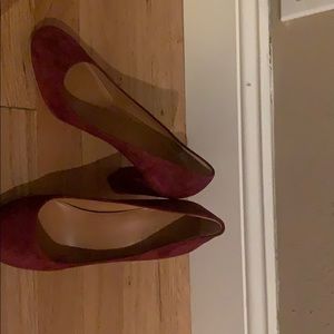 J Crew Burgundy Pumps